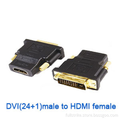 Gold Plated DVI (24+1) Male to HDMI Female Adaptor